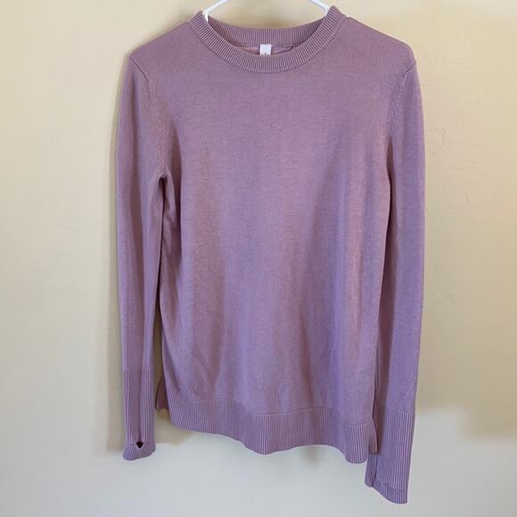 Lululemon Still At Ease Antoinette Open Back Knit Cashmere Blend Sweater - Picture 1 of 6